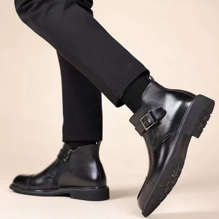 bottes cuir vache homme – style business