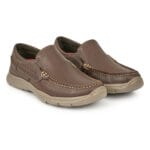 mocassin cuir marron Maroc