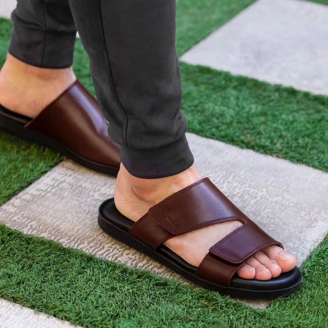 Sandales Homme Été Confort en Cuir