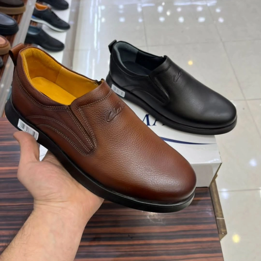 Chaussures Homme Noires ou marrons Confort en Cuir – Slip-on Élégant Sans Lacets