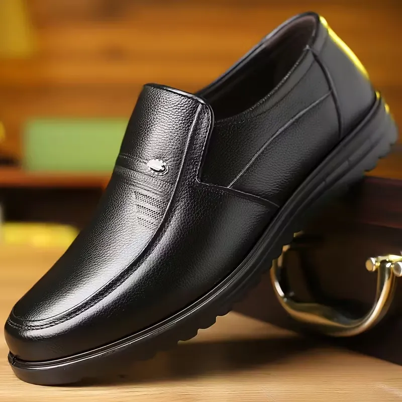 Mocassins cuir homme noir – design élégant Mocassins en cuir noir pour homme – style élégant et confortable