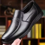 Mocassins en cuir noir pour homme – style élégant et confortable