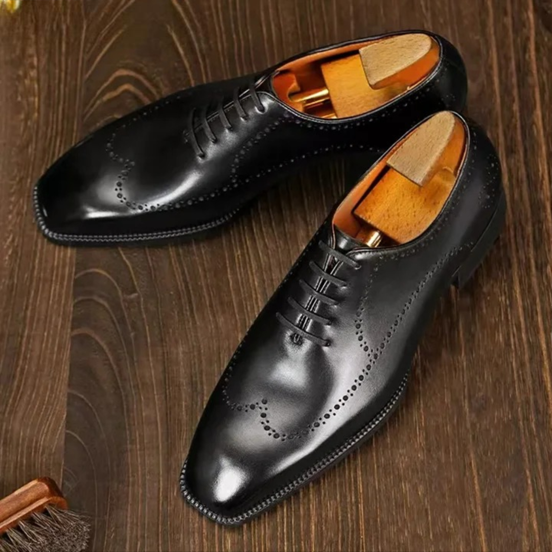 Chaussures homme cuir angle latéral