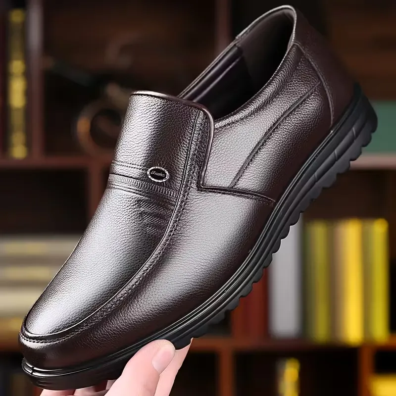 Mocassins cuir homme marron – semelle confort