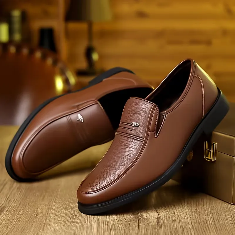 Mocassins cuir homme marron doublés Mocassins en cuir marron pour homme avec doublure chaude et semelle souple