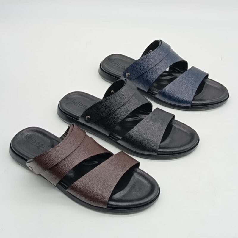 Sandales en Cuir Premium – Confort & Élégance Marine (TS)