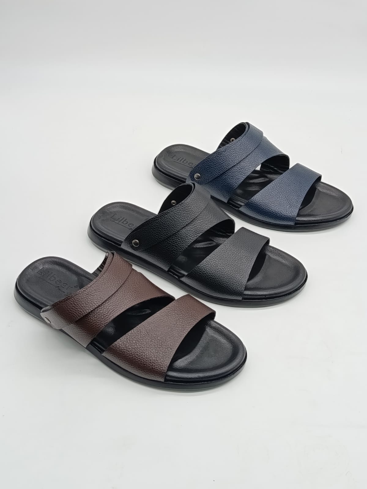 Sandales en Cuir Premium – Confort & Élégance Marine (TS)